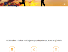 Tablet Screenshot of domy-projekty.sk